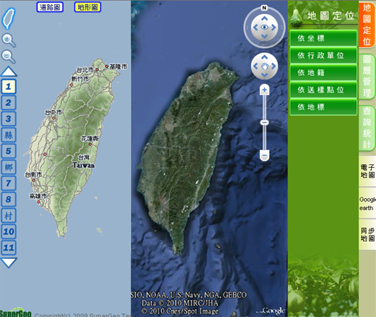 圖5 同步地圖畫面顯示