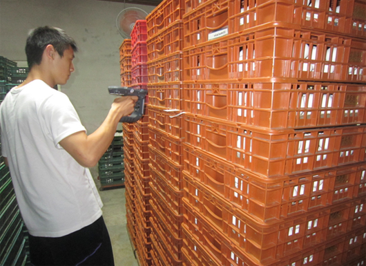 圖13、在養雞場內進行進貨讀取