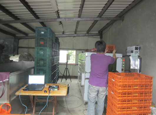 圖16、蛋箱清洗系統實際測試