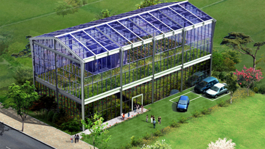 圖1、首爾蘆原區正建造中的太陽光利用型植物工廠設計圖