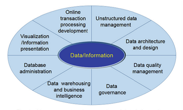 圖1、Management and processing of data information（本研究整理）