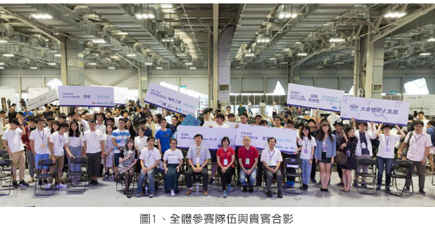 圖1、全體參賽隊伍與貴賓合影
