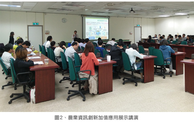 圖2、農業資訊創新加值應用展示講演