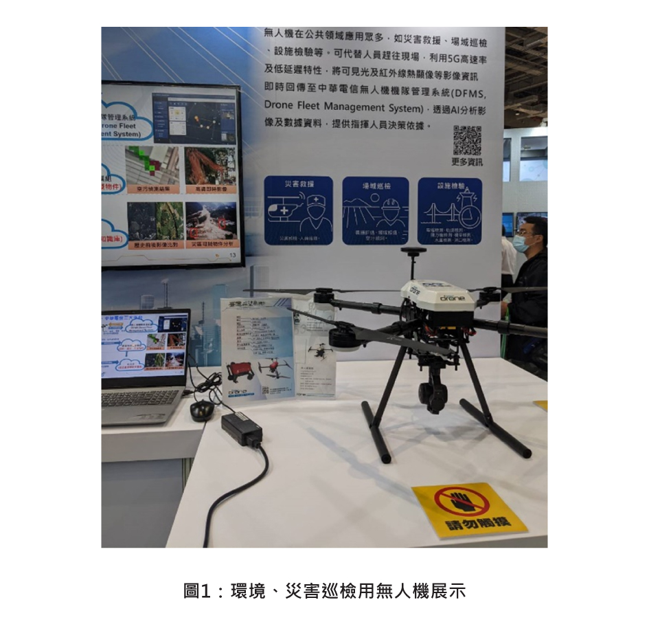圖1：環境、災害巡檢用無人機展示