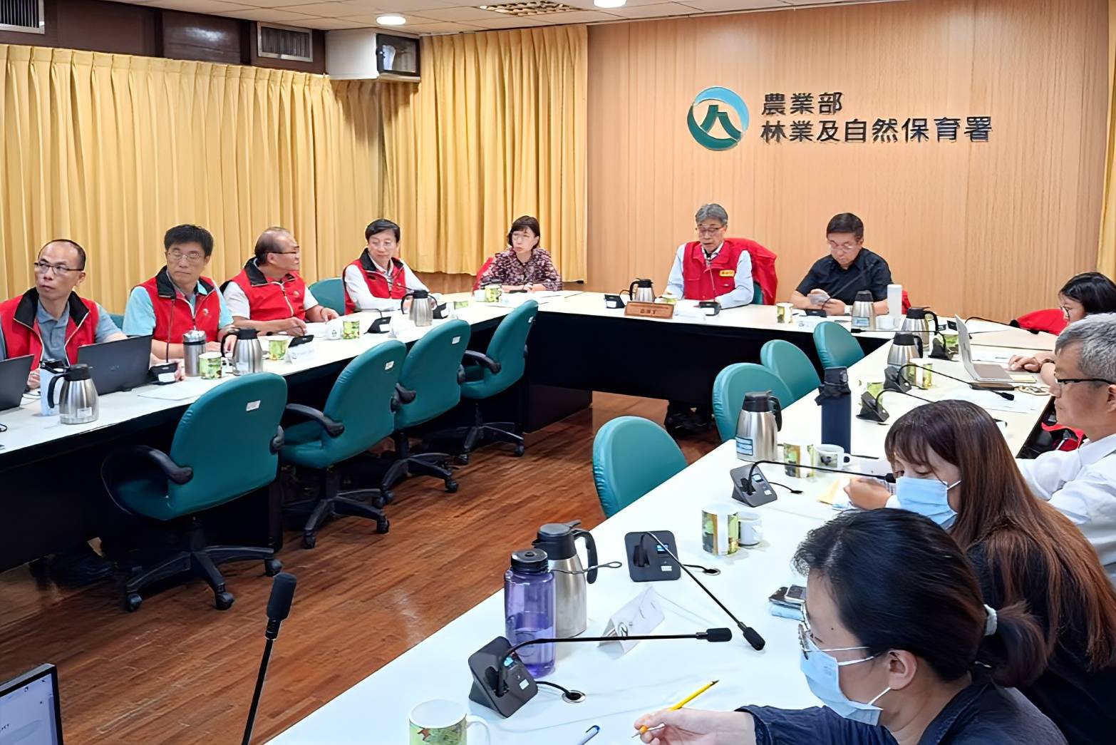 農業部萬里溪堰塞湖災害緊急應變小組會議