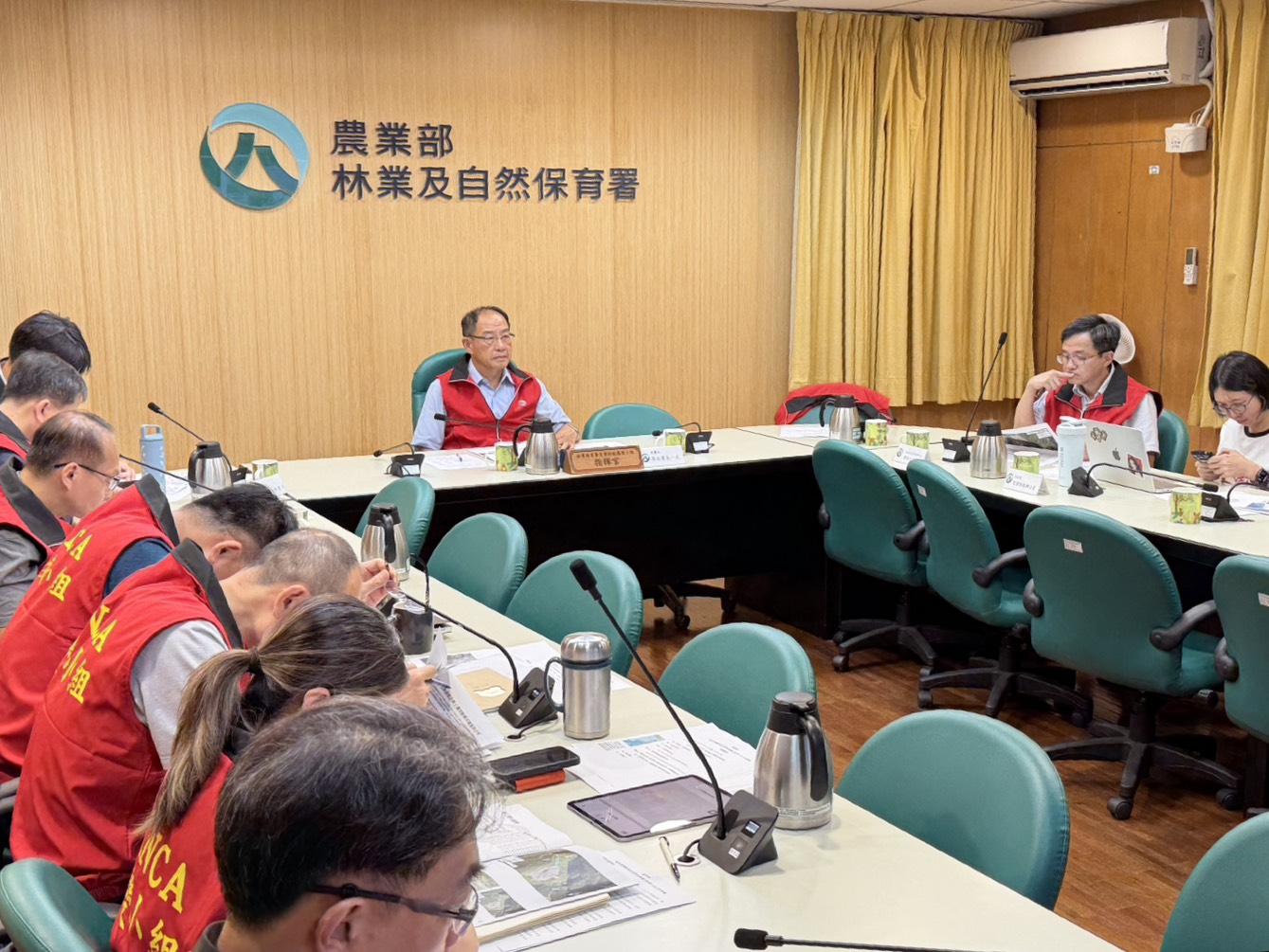 農業部萬里溪堰塞湖災害緊急應變小組會議