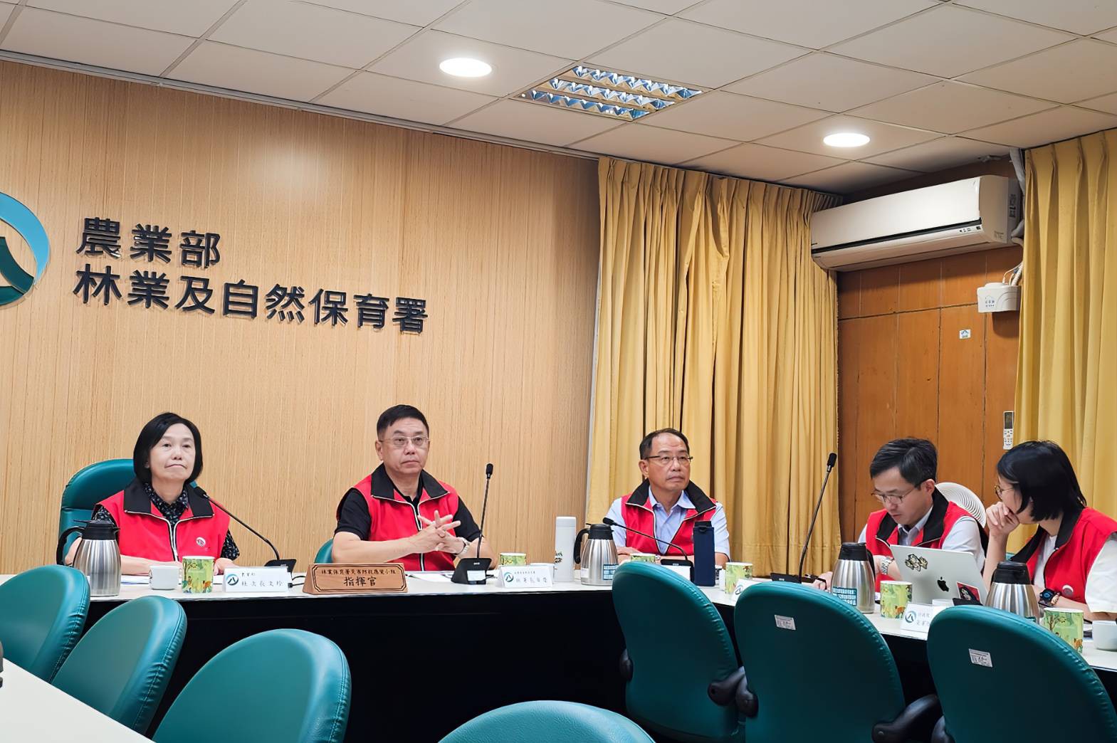 農業部萬里溪堰塞湖災害緊急應變小組會議