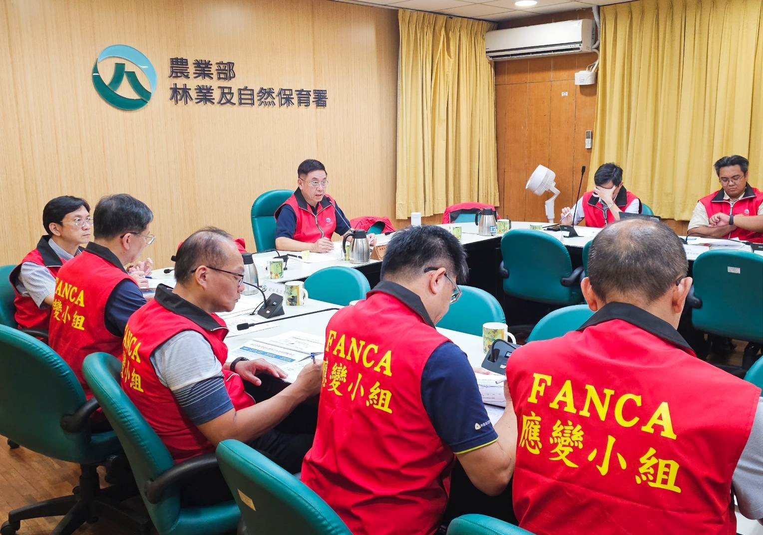 農業部萬里溪堰塞湖災害緊急應變小組會議