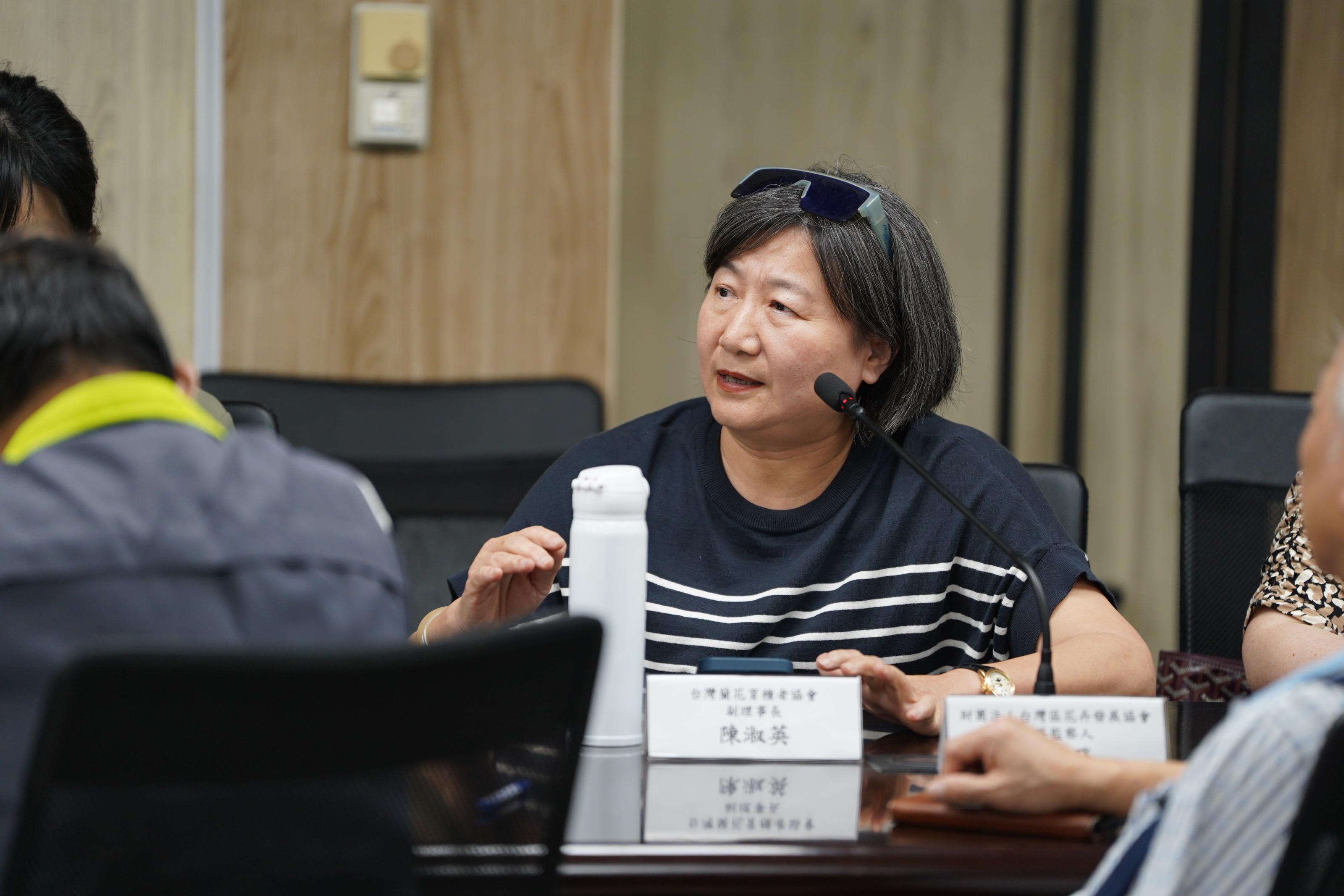 台灣蘭花育種者協會陳淑英副理事長