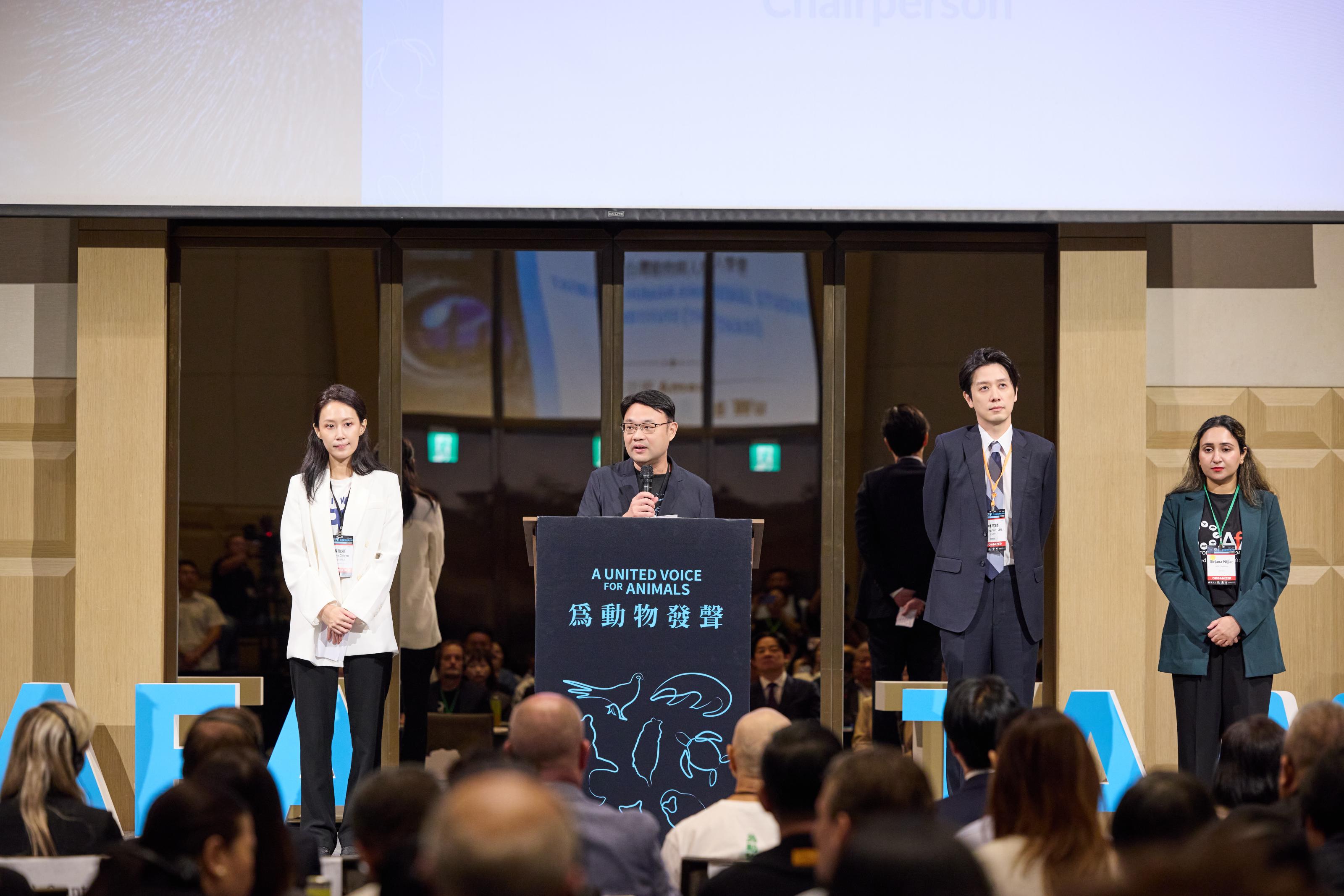 臺灣動物與人學會理事長吳宗憲致詞