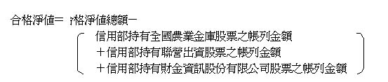 合格淨值之計算