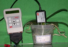 圖3 盆栽介質水分與電導度感測技術