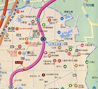 台南縣東山鄉位置圖