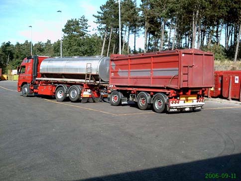 圖1  德卡生物工業公司在Randers 化製廠之集運卡車