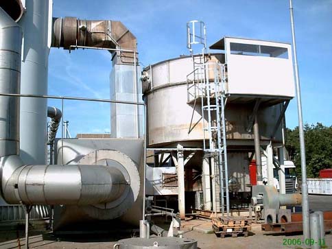 圖2  德卡生物工業公司在Randers 化製廠之臭氣焚化處理設施