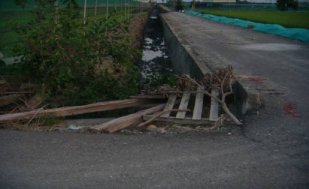 圖 1 荷苞嶼小排四改善工程。施工前（左）、施工後（右） 