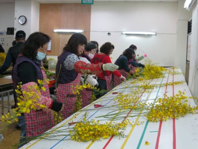 專區集貨包裝場分級作業 