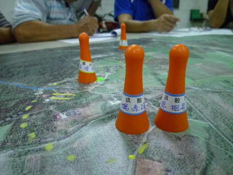 防災責任區域兵棋推演（花蓮縣光復鄉大富村）