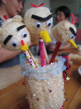 天埔社區絲瓜絡筆筒 DIY 天埔社區絲瓜絡筆筒 DIY