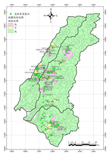 圖 2 總體受災風險評估結果 