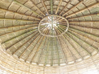 屋頂竹架組構圖