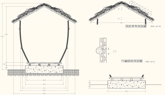 古亭畚剖面細部圖