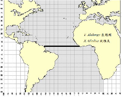 附件一　大西洋海域圖 
