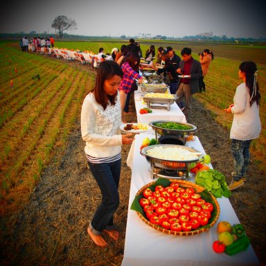 水土保持局輔導雲林莿桐農會以稻田裏的餐桌推廣莿桐鄉農產品 