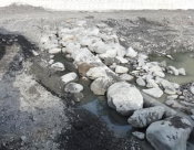 固床工 - 拱型塊石 