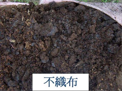 圖 4 　以袋式堆積法製作稻殼雞糞堆肥之成品外觀 