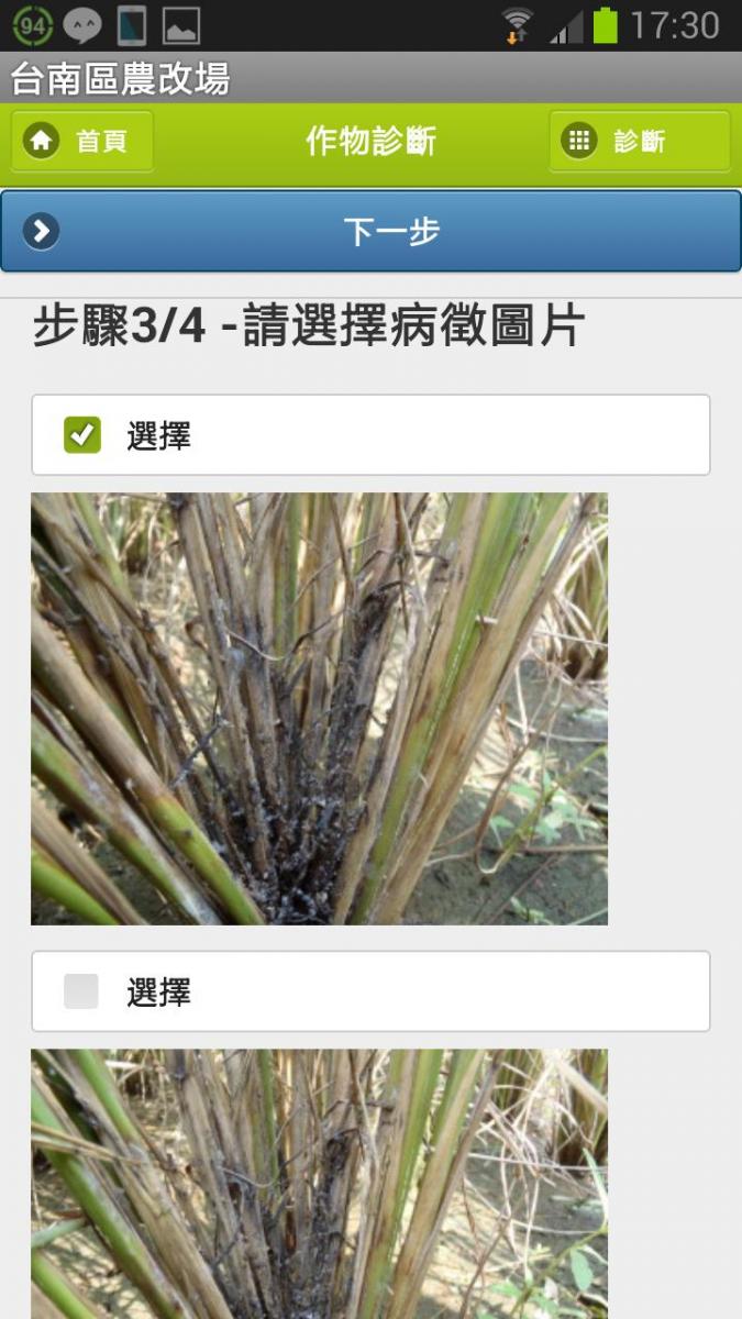 圖 5 選擇病蟲害圖片
