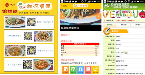 圖 6 　溯源餐廳讓外食族可以掃描菜單的上的 QR code ，輕鬆查詢產銷履歷食材是由誰、在何處、以何種方式生產的 