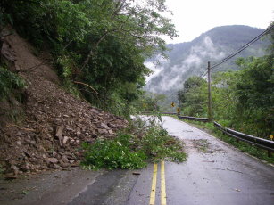 羅東林管處/宜專一線坍方。