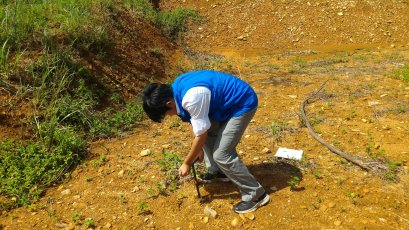 現場查定--坡度測量。