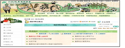 圖6. 「點選農業統計視覺化查詢網」。